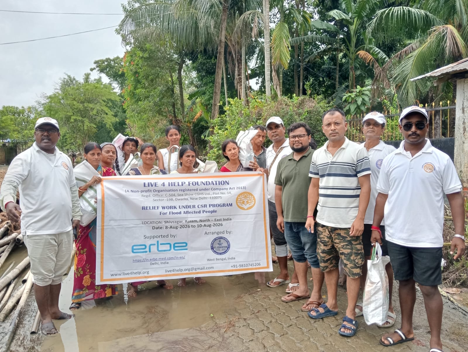 Bringing Hope to Flood-Ravaged Assam: Live4Help Foundation’s Relief Mission Stands Beside Families in Need