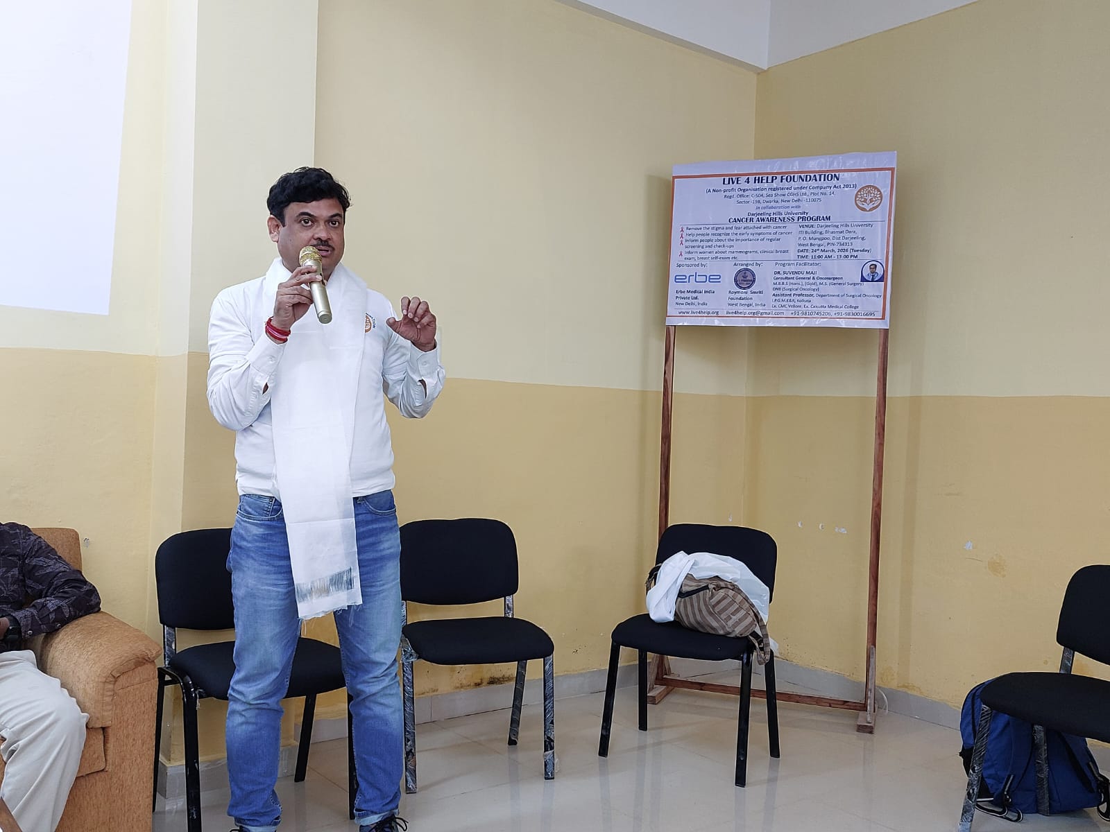 Breaking Silence, Building Awareness: Live4Help Foundation’s Cancer Awareness Programme at Darjeeling Hills University (W.B.) detail 1